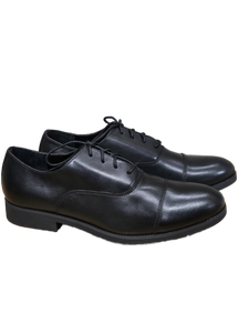 lot 37778 image: Golaiman Black Leather Cap-Toe Oxford Dress Shoes Size US 10