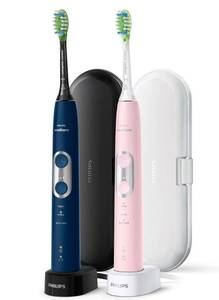 lot 37790 image: Philips Sonicare 6100 ProtectiveClean Power Toothbrush, 2 pk., Choose Color, Powers On and Works, See Pictures