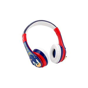 lot 40688 image: eKids Sonic The Hedgehog Bluetooth Headphones for Kids  Wireless Headphones with Microphone Includes Aux Cord