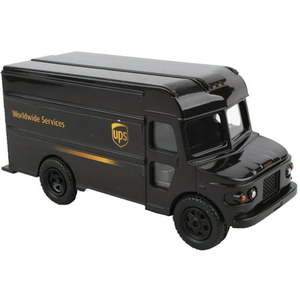 lot 37814 image: 2 Count of UPS Pullback Package Truck - Daron Worldwide  Ages 3