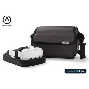lot 37830 image: PowerA Meta Quest Carrying Case with Cleaning Accessories Fits Meta Quest 3, Plastic