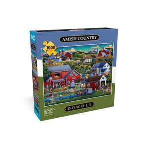 lot 37833 image: Buffalo Games 1000-Piece Dowdle Amish Country Interlocking Jigsaw Puzzle