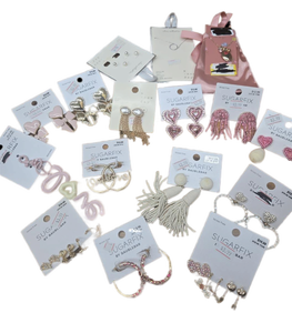 lot 37870 image: Sugarfix by BaubleBar Jewelry Bundle - Earrings, Necklace & Keychain Lot