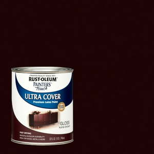 lot 37876 image: qt Rust-Oleum Brands 1977502 Kona Brown Ultra Cover 2X Premium Latex Paint