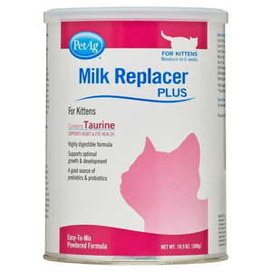 lot 37877 image: PetAg Milk Replacer Plus for Kittens and Cats 10.5 oz, Best By 072027