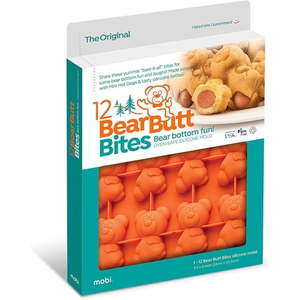 lot 40731 image: 3 Pack Mobi Bear Butt Bites Silicone Mold