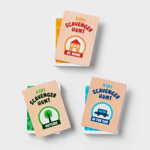 lot 40762 image: Scavenger Hunt Game - Gigglescape Classic Card Games, 2-6 Players, Creative Thinking, Includes Storage Box