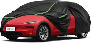 lot 3153 image: Car Cover fits Tesla Model Y Cybertruck 2024-2025, SUV Size, 6 Layers Waterproof All Weather Protection, Sun UV Rain Snow Resistant with Windproof Straps & Reflective Design