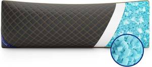 lot 3158 image: YZ HOME Long Body Pillow for Adults - Firm Body Pillow Insert with Shredded Blue Memory Foam, Adjustable Height, Soft Support for Side Sleeping, Pregnant Women, Washable (20x54 Inch, Grey)