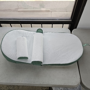 lot 3161 image: Baby Lounger, Infant Travel Bed, Baby Sleeping Nest, Baby Nursing Crib Wedge Sleep Pillow,Anti Reflux Pillow, 0-30  Height Adjustable Relieves Vomiting Milk, Intestinal Colic, Side Rails