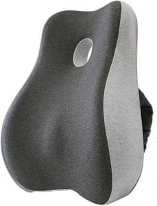 lot 3162 image: Lumbar Support Pillow for Office Chair Back Support Pillow Recliner Memory Foam Back Cushion Double Adjustable Straps,A2