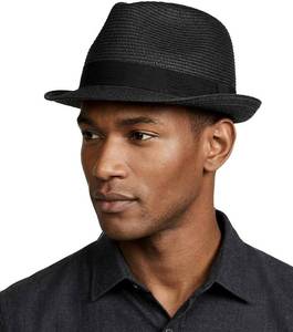lot 3242 image: Zylioo XL XXL Straw Fedora Hat for Big Heads Men Women, Summer Beach Hat with Flexible Brim, Lightweight Travel Sun Hat