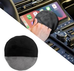 lot 3327 image: Car Screen Cleaner, Microfiber Auto Screen Cleaning Pad, Foldable Touch Screen Cleaner Cloth, Car Interior Accessories for Vehicle Dashboard LCD Display (Round  4.2 D)