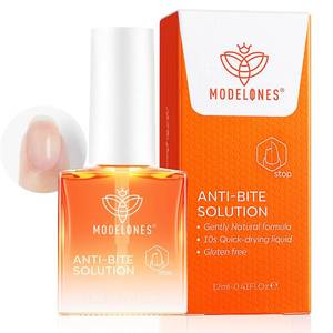 lot 3376 image: modelones Nail Biting Treatment for Kids Thumb Sucking Deterrent Nail Biting Prevention for Kids Quick Dry Bitter No Bite Nail Polish Stop Biting Nails Repair for Damaged Nails 0.34 fl oz