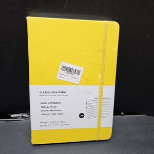 lot 3407 image: EMOMAS Lined Journal Notebook   Hardcover Notebook for Men & Women   Journals for Writing, Work, School, Home & Daily Notes, 160 Pages   Medium A5, 5.7x8, 100 gsm Thick Paper (Bright Yellow)