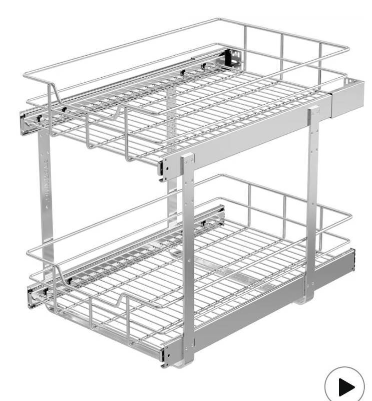 lot 4774 image:  Tier Pull Out Cabinet Organizer 20 W X 21 D,