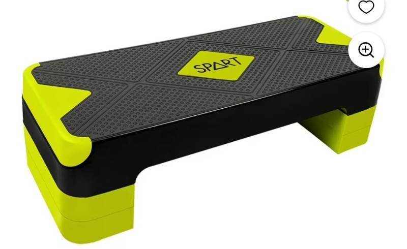 lot 4775 image:  SPART Adjustable Workout Aerobic Stepper Step Platform Trainer with 4 Risers