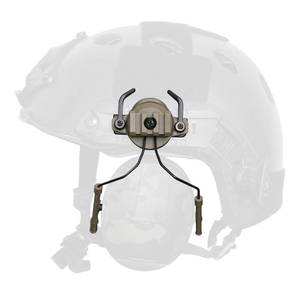 lot 3326 image: Qavctw One Pair of Tactical Helmet Rail Headset Adapter Suspension Bracket for Airsoft Ear Protection Fast ARC Rail System