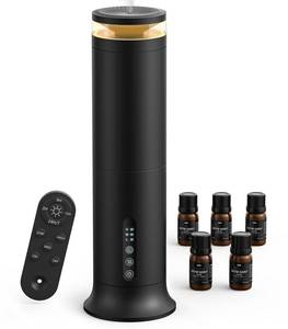 lot 3335 image: XEITIN Waterless Diffuser with 5 Hotel-inspried Scent Oil - Cold Air Diffuser Up to 2000 Sq.ft for Large Home Office Hotel and Spa, Remote & Panel Control, 4 Timer 3 Scent Intensity Models, 3.4 fl oz