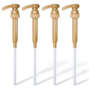 lot 3382 image: 4 Pcs Coffee Syrup Pump Dispenser - Works as Skinny and Torani Syrup Pump - Fits Various 25.4 oz Bottles, Precise Dispensing 0.3oz & Lockable Design, Easy to Use & Clean, Ideal for Liquid & Pastes