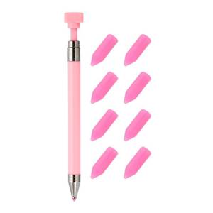 lot 3389 image: PATIKIL Diamond Art Pen with Wax, Fine Point Diamond Art Accessories Refillable Wax Pen with 8 Pcs Wax for Diamond Art Nail DIY Craft, Pink