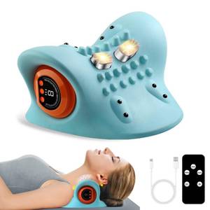 lot 3412 image: XHalvaen Multifunctional Neck Massager Relieves Neck Fatigue, 6 Massage Intensity Levels and Heating Functionality, an Ideal Gift for Family and Friends