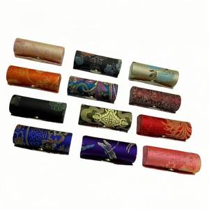 lot 3434 image: RITIV 12PCS Floral Lipstick Holder Case with Mirror - Portable Cosmetic & Jewelry Travel Storage Box, Party Favor Gift For Girls Women (Random Colors)