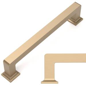 lot 3452 image: Amerdeco 10 Pack Champagne Bronze Cabinet Pulls 5 Inch(128MM) Hole Centers Kitchen Cabinet Handles Cabinet Hardware Kitchen Handles for Cabinets Cupboard Handles Drawer Pulls ZH0019