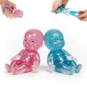 lot 3457 image: 2Pcs Squishy Glitter Slow Rising,2026 New Soft Foam Stress Relief Squeeze,Suitable for Relieving Stress, Soft Cute Squeeze, Desk Decor & Gift (Pink  Blue)