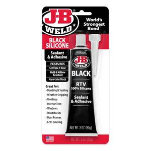 lot 3460 image: J-B Weld 31319 Black RTV Silicone Sealant and Adhesive - 3 oz.