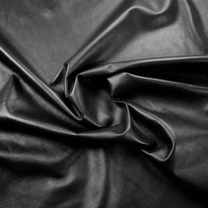 lot 3535 image: Black Nappa Premium Sheepskin Genuine Leather Hide - NO Holes - 0.8mm - Full Grain Whole Lambskin for Crafting (7-9 sq.ft)