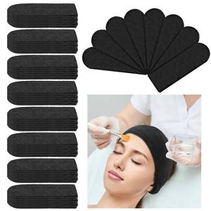 lot 3536 image: Preboun 24 Pcs Hair Towel Wrap for Women, Soft Microfiber Spa Head Towels, Reusable Salon Neck Strips for Shampoo, Hair Cutting & Beauty Spa(Black)