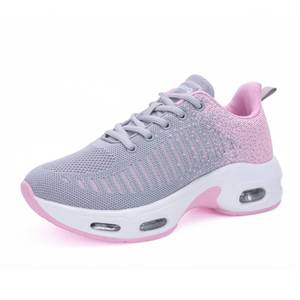 lot 3548 image: MAYKX Womens Running Shoes Tennis Athletic Walking Shoes Comfortable Breathable Fashion Sneakers for Gym Workout Jogging PinkGrey US 9