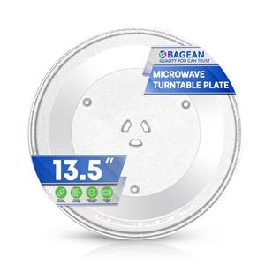 lot 3572 image: Microwave Plate Replacement 13.5 inch Fits WB39X10032 GE Microwave Turntable Plate - Exact Replacement Microwave Glass Plate For Better Reheating and Cooking - Spinning Dish Tray For Oven