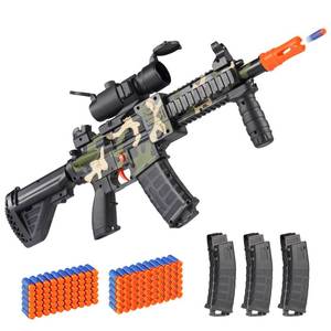 lot 3578 image: Realistic Toy Foam Blaster Gun - Electric Sniper Rifle with Scope 120 Soft Bullets 3 Magazines, Automatic Dart Gun for Boy Ages 8-12 Years Old, Indoor Outdoor Gifts for Adult Kid Christmas Birthday