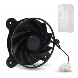 lot 3597 image: Replace New Upgraded 12035GE-12M-YT Refrigerator Cooling Fan Motor, Fit for Samsung Haier Midea Meiling Refrigerator, 3-Wire Variable Frequency Refrigerator Evaporator Fan, DC 12V 0.26A 100x100mm