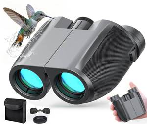 lot 3598 image: Binoculars 12x25 for Adults and Kids Compact Binocular Waterproof Binocular Wide Field of View for Bird Watching,Hiking,Hunting,Concert
