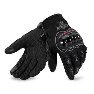 lot 3599 image: IRON JIAS Motorcycle Gloves for Men and Women - Motorbike Powersports Racing Gloves with Hard Knuckle Touchscreen for BMX ATV MTB Riding