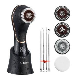 lot 3601 image: Facial Cleansing Brush Face Scrubber Exfoliator Rechargeable IPX7 Waterproof Electric Spin Cleanser Device for Exfoliating, Massaging and Deep Cleansing Removing Blackhead, Face Massaging