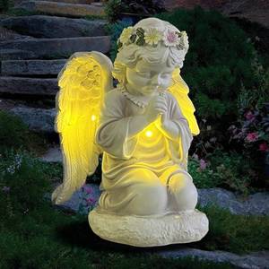 lot 3626 image: ASDFG Solar Garden Outdoor Angel Statues - Outdoor Angel Sculptures Garden Decorations with Waterproof Led Lights for Patio, Balcony, Yard, Lawn Ornament - Unique Decor Gifts for Mom Grandma Women