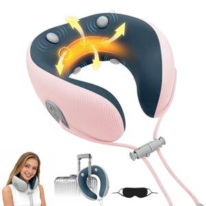 lot 3629 image: Medicane Neck Travel Pillow with Massage, Neck Pillows with Heat & Gentle Vibration Massage with Ergonomic Foam, Perfect for Airplane, Car, Office, Home, Pain Relief,Sleeping,Traveling,Long Flight