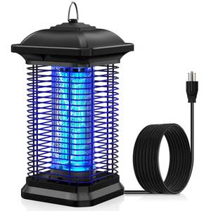 lot 3652 image: AMUFER Bug Zapper for Outdoor & Indoor, 12 Acre Coverage Mosquito Lamp with 18W Bulb & 4400V High-Voltage, 100% Improvement in Mosquito Control Effect, Electric Fly Trap for Patio, Backyard, Home