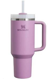 lot 3656 image: STANLEY Quencher H2.0 Tumbler with Handle and Straw 40 oz  Flowstate 3-Position Lid  Cup Holder Compatible for Travel  Insulated Stainless Steel Cup  BPA-Free  Lilac