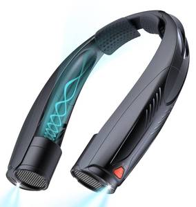 lot 3657 image: Funaudio Portable Neck Fan, 6000mAh Rechargeable Personal Fan with 6 Speeds, Up to 20 Hours Runtime, 360° Cooling Wearable Fan with LED Light, Hands-Free Fan for Travel Camping Outdoor