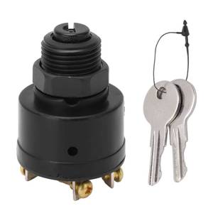 lot 3668 image: Boat Ignition Switch,393301 6 Screw 3 Positon Ignition Starter Switch with 2 Keys for OMC Inboard Outboard Powered Boats RV