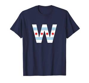 lot 3695 image: Fly The W Chicago City Flag - T-Shirt T-Shirt 2XL