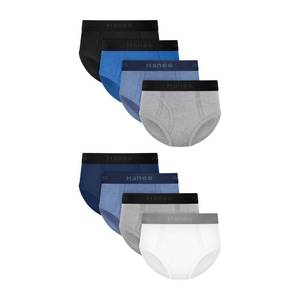 lot 3705 image: Hanes Boys Underwear Briefs Pack, 8-Pack, Cotton Stretch Dyed Boys Brief, Moisture Wicking Boys Underwear XL