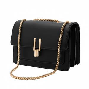 lot 3720 image: VONCOSS Womens Small Crossbody Bag Quilted Shoulder Purse for Travel Work Wedding, Vegan Leather Handbag Gold Chain Strap