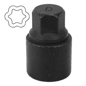lot 3733 image: D-Wheel Locking Nut Removal Tool, Special Steel Wheel Anti Theft Lug Nut Key for Dismantling & Installing Anti Theft Lug Removal Tool Socket Remover Hand Repair Tools