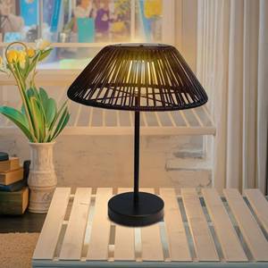 lot 3736 image: Solar Table Lamp Outdoor Solar Table Lamps Rattan Waterproof LED Lights Outdoor Lamps for Patio Garden Yard Bedroom Living Room Tabletop Outside